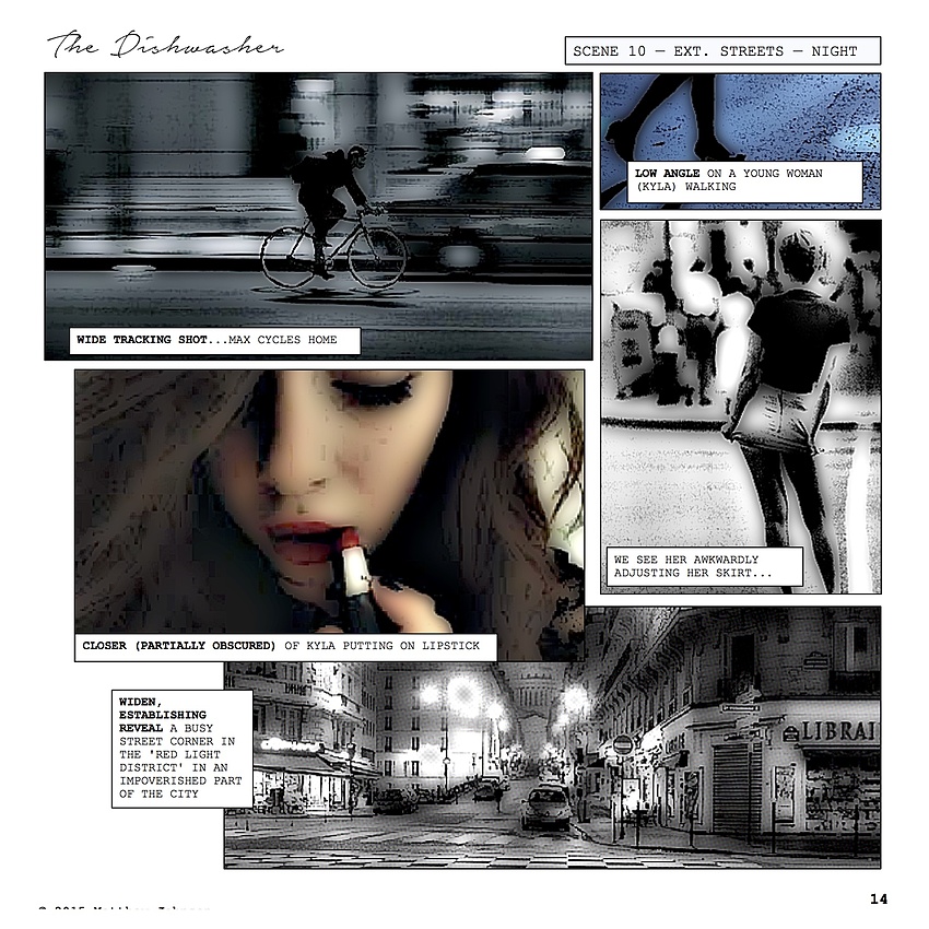 Storyboard 2— Kyla Prepares for Work